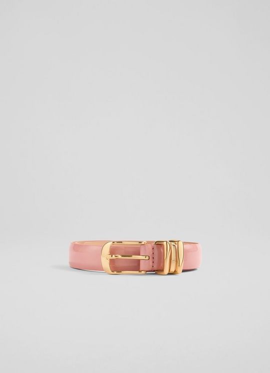L.K.Bennett Georgette Pink Leather Belt, Pink