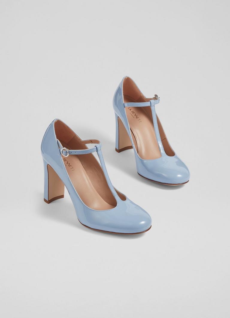 T bar block hot sale heels