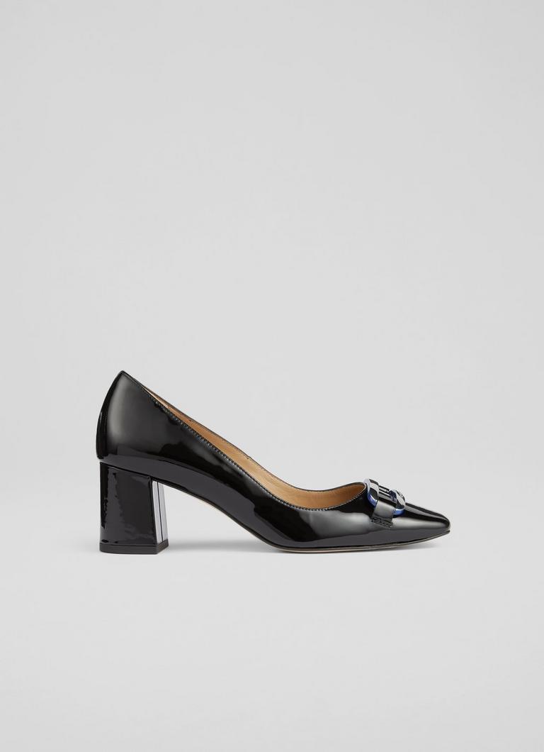 Carpella Black Patent Court Shoes Shoes Collections L.K