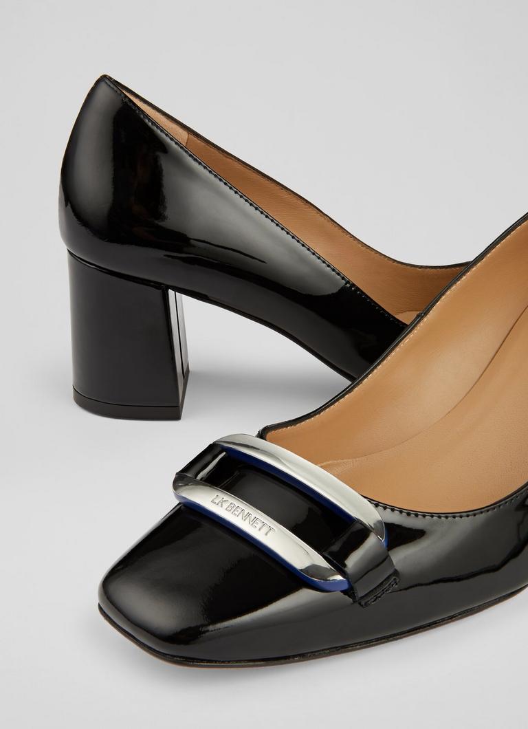 Carpella Black Patent Court Shoes Shoes Collections L.K