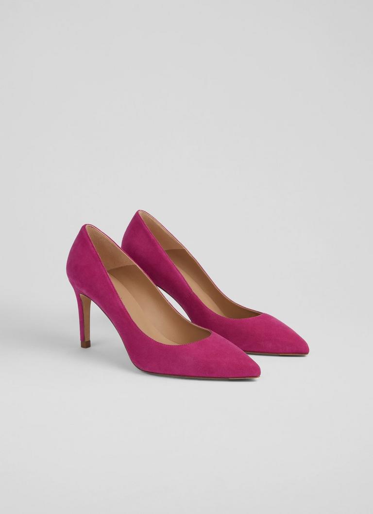 Bright pink court shoes uk clearance