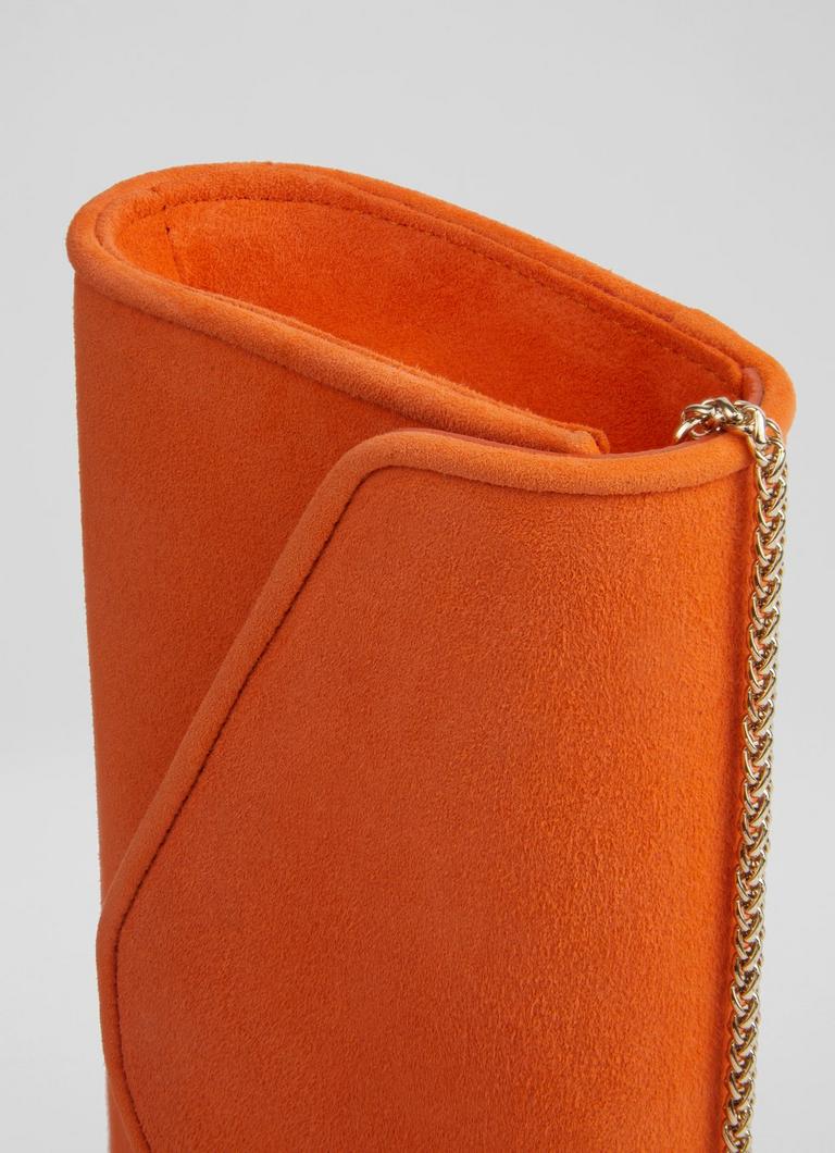 Orange red 2025 clutch bag