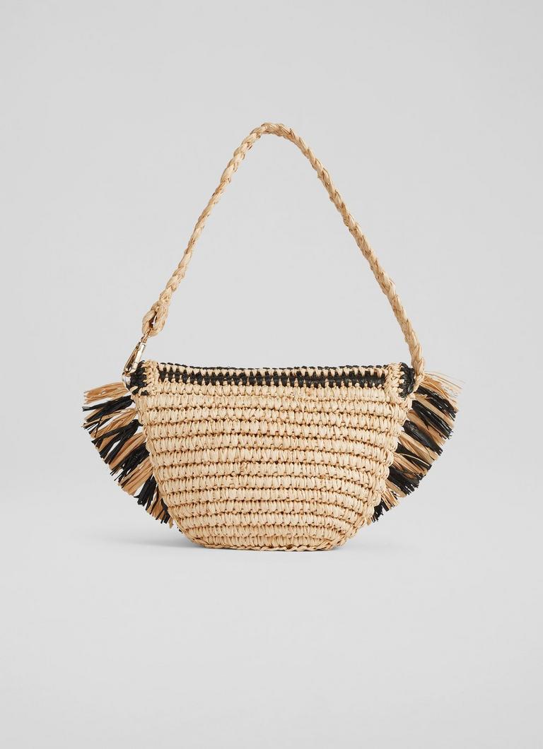 Raffia fringe bag hotsell