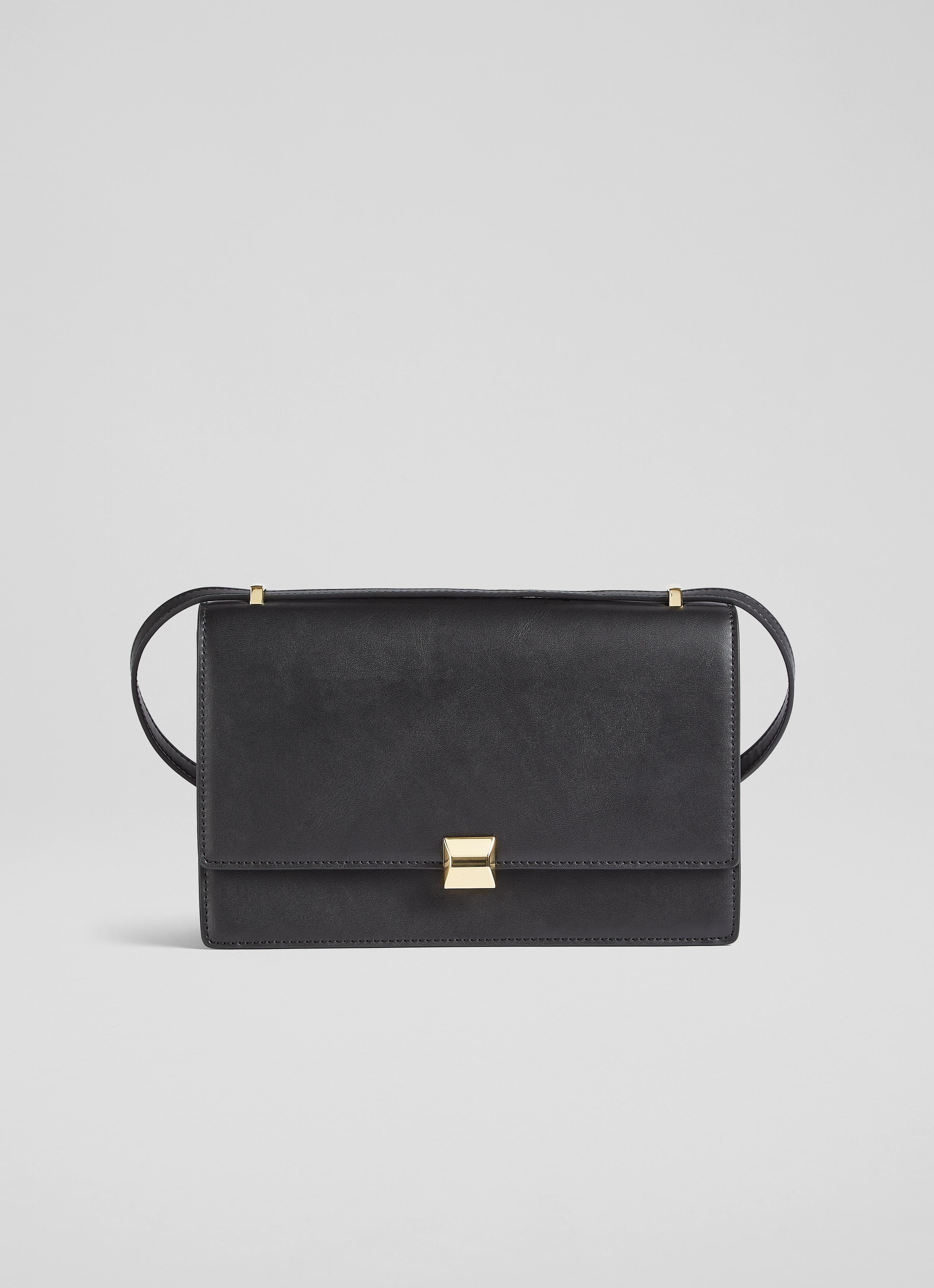 LKBennett Ottie ブラック ヴィーガンレザー ショルダーバッグ Ottie Black Vegan Leather Shoulder Bag | Handbags