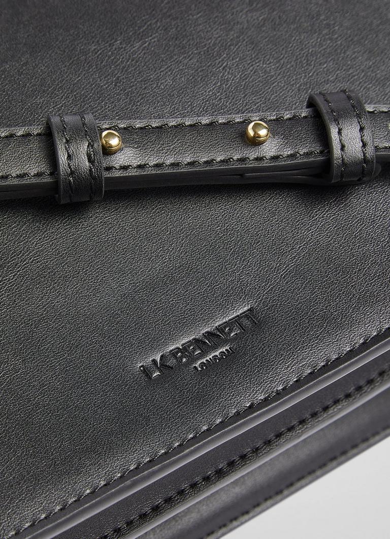 LKBennett Ottie ブラック ヴィーガンレザー ショルダーバッグ Ottie Black Vegan Leather Shoulder Bag | Handbags