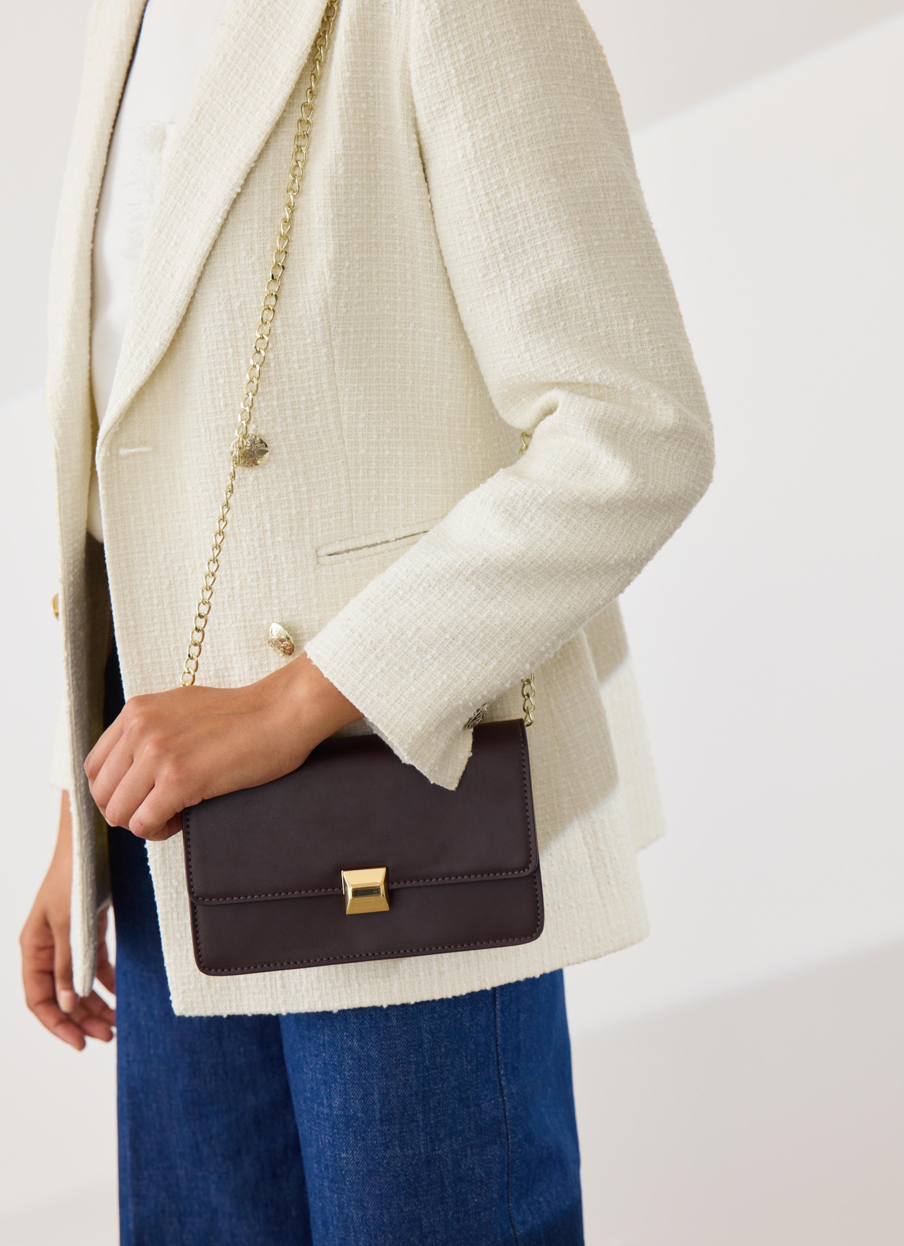 Otto Bordeaux Vegan Leather Shoulder Bag Handbags Sale