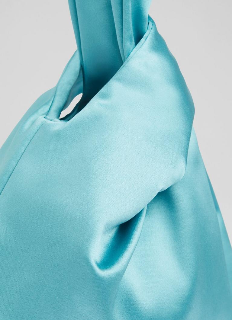 LKBennett テイラーブルーサテンハンドバッグ Taylor Blue Satin Handbag | The Archive Sale | L.K.Bennett