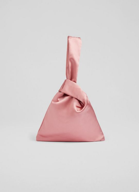 L.K.Bennett Taylor Pink Satin Handbag, Pink