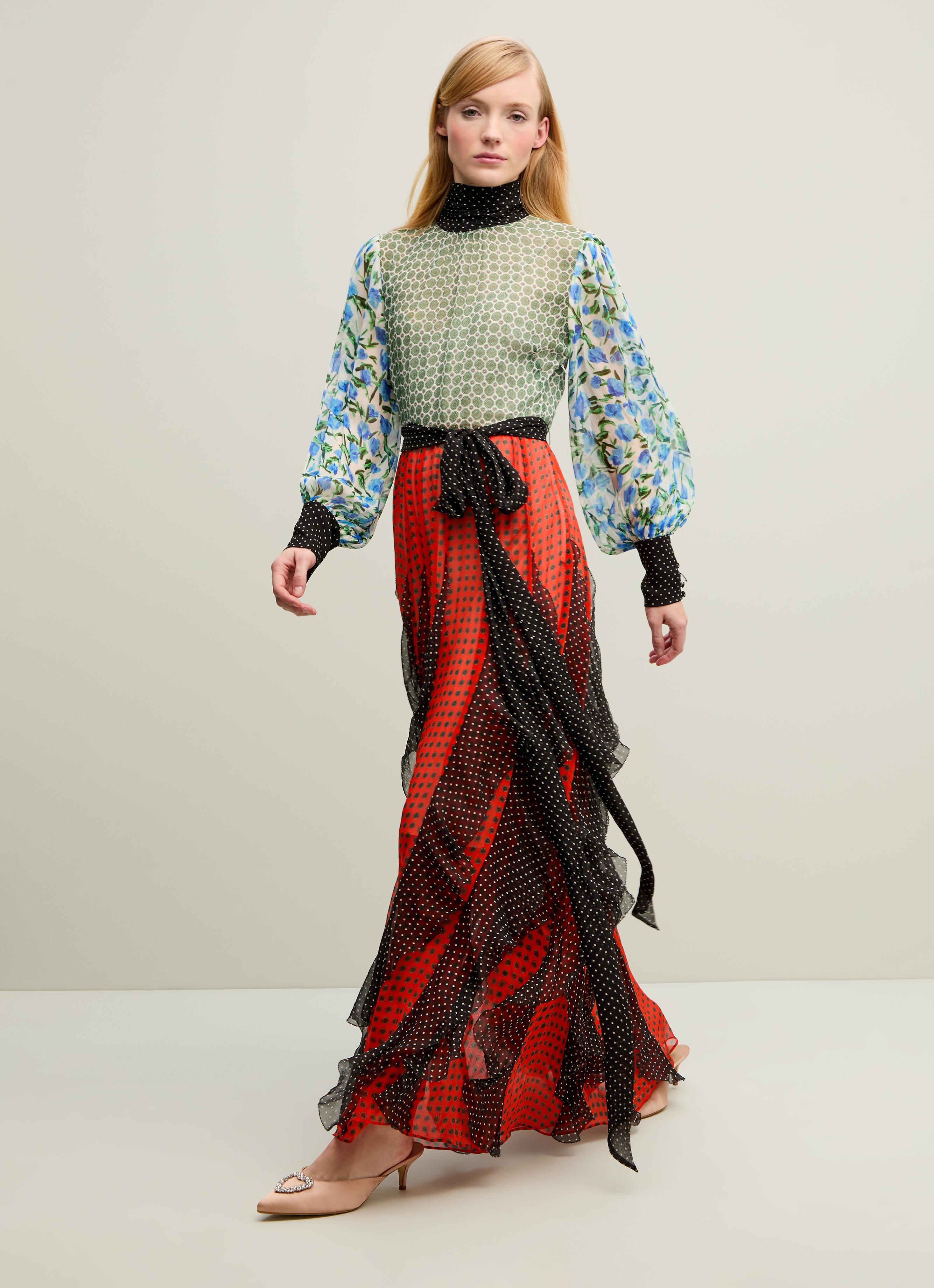 Alaina Mixed Print Georgette Maxi Dress | Dresses | Clothing | Sale |  Collections | L.K.Bennett, London