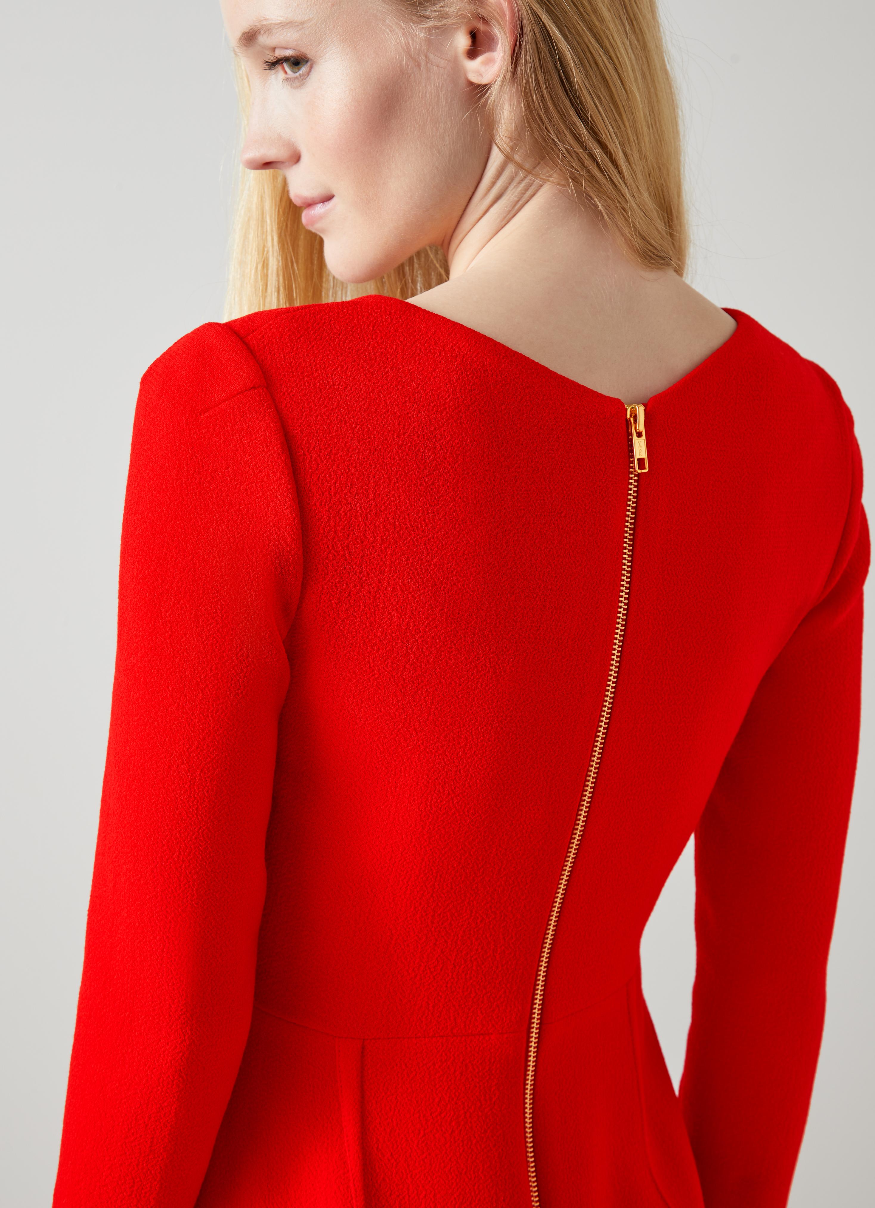 Alexis Poppy Red Wool Crepe Shift Dress | The Archive Sale | L.K.Bennett,  London