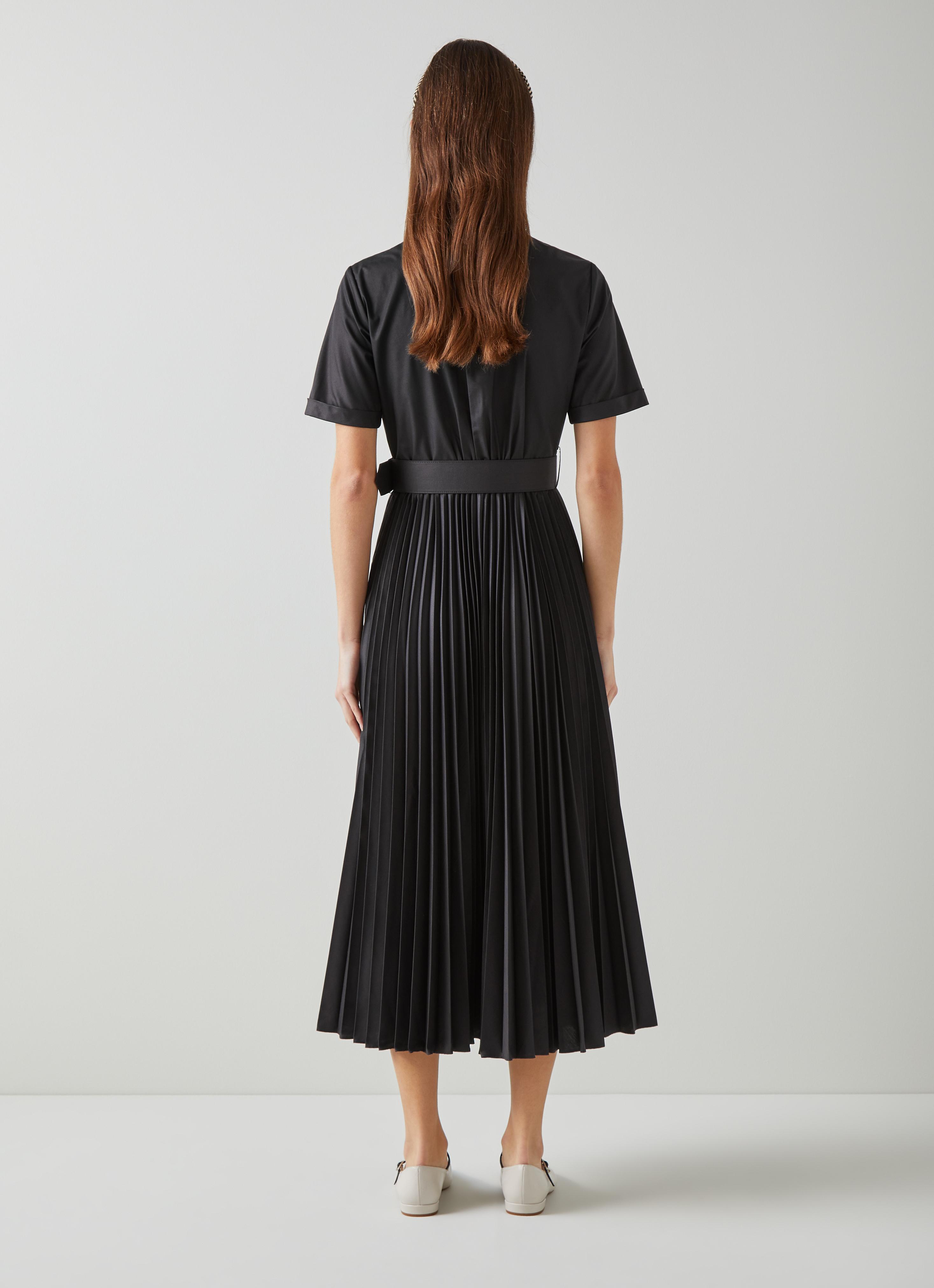 open lace back dress Women Elegant Pleated Dress UK Lightning Deals V-Neck A-Line Dress Solid  Color Long Sleeve Tunic Gown Flowy Evening Dress with Belt Elegant Work  Formal Dress Black : Amazon.co.uk: Fashion main image 1