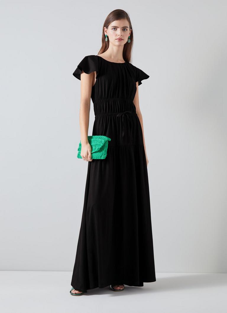Black maxi dress uk sales