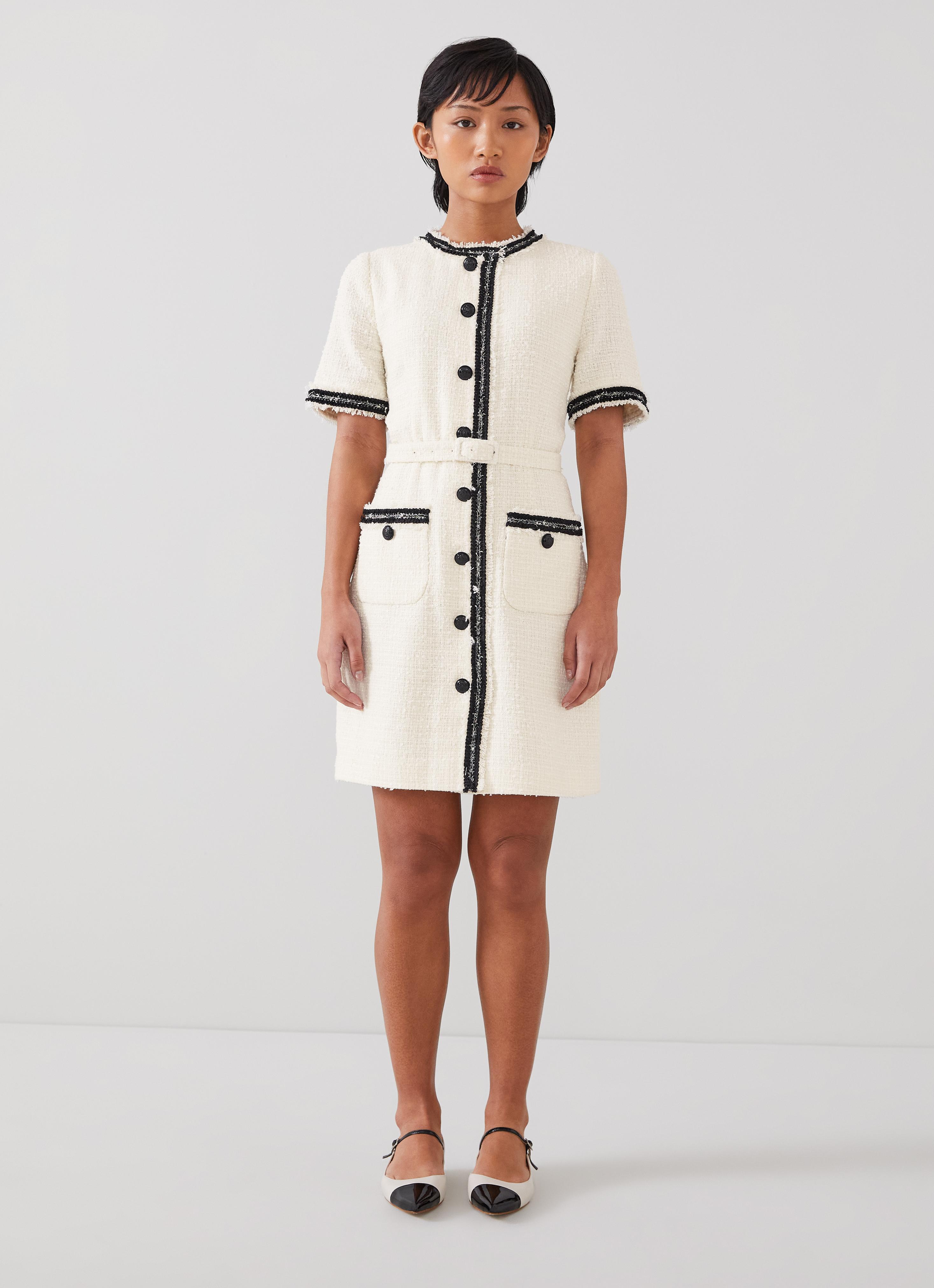 white christmas dresses Charlie B Eyelet Embroidery Cotton-Linen Tunic Dress main image 0