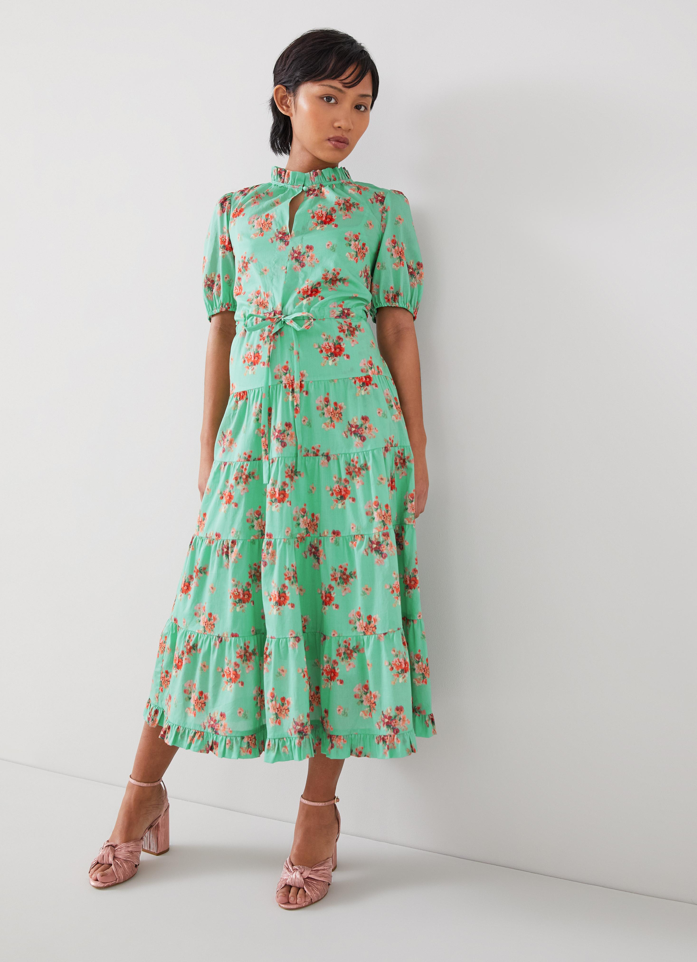 slim fit dress slacks Retro Stage Gingham Plaid Lapel Button Lace Swing Shirtwaist Dress | 100% Cotton main image 0