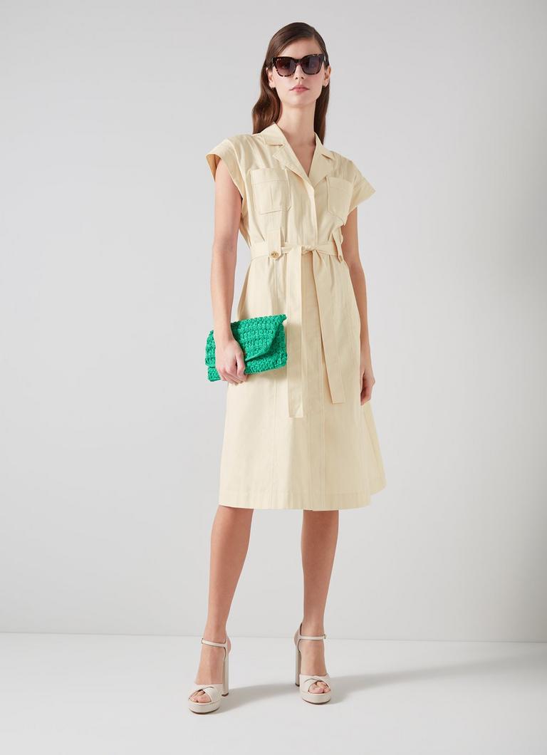 Ivy Cream Organic Cotton Utility Style Shirt Dress Sale Collections L.K.Bennett London