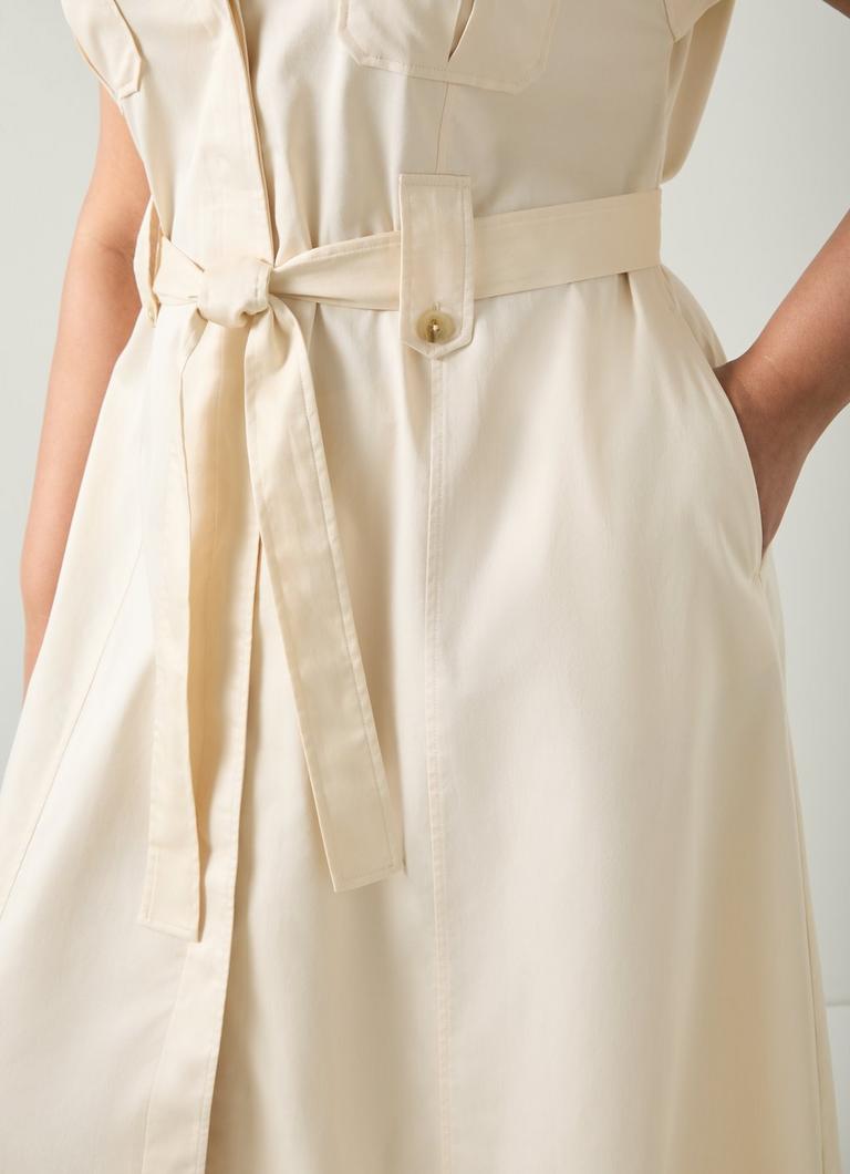 Ivy Cream Organic Cotton Utility-Style Shirt Dress | Clothing | Sale | Collections | L.K.Bennett, London Ivy Cream Organic Cotton Utility-Style Shirt Dress | Clothing | Sale | Collections | L.K.Bennett, London