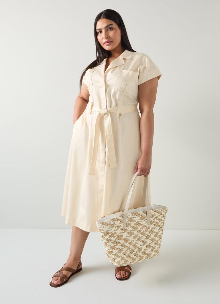 Ivy Cream Organic Cotton Utility Style Shirt Dress Sale Collections L.K.Bennett London