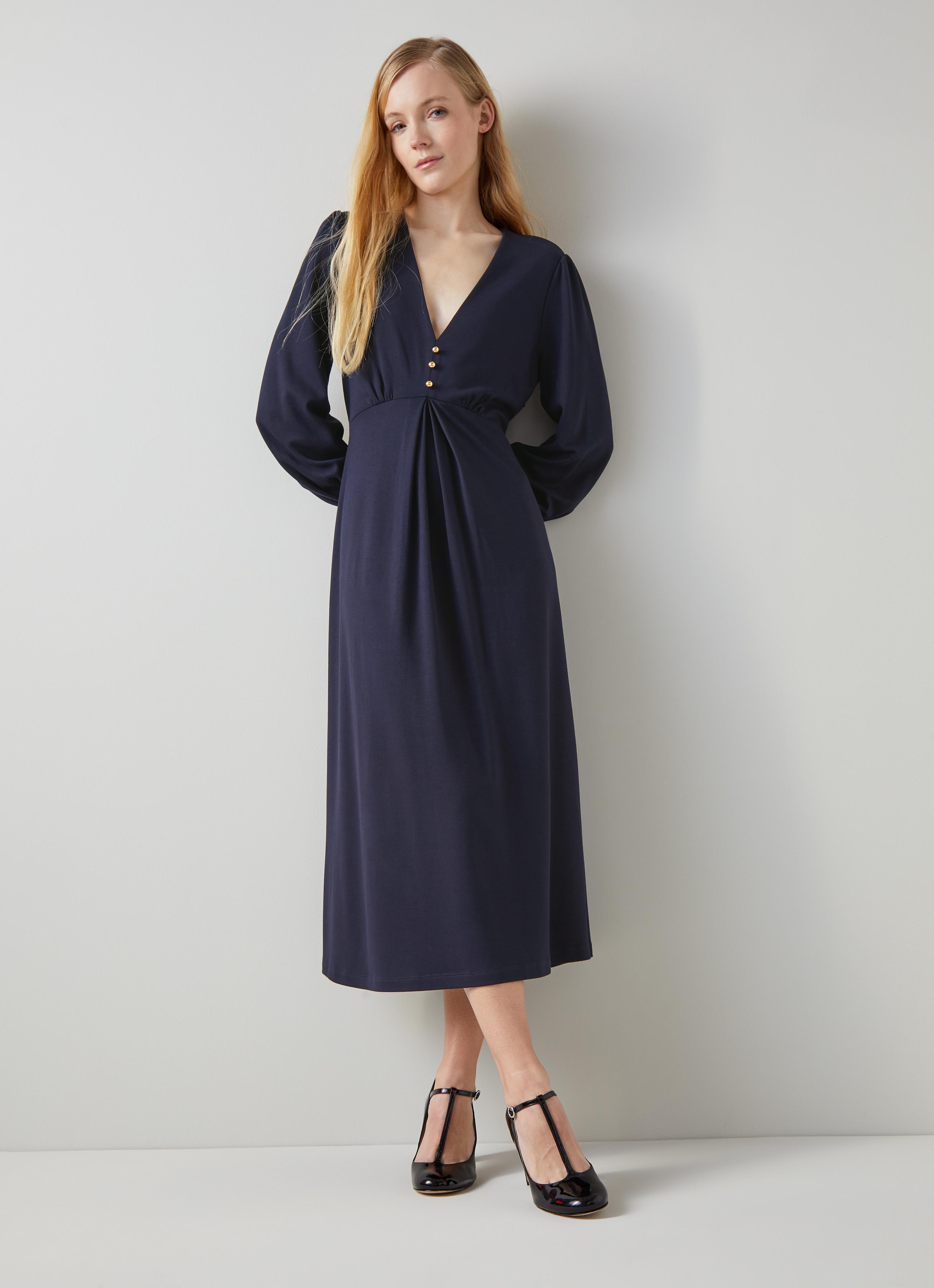 Jenny Navy Dress with LENZING™ ECOVERO™ viscose