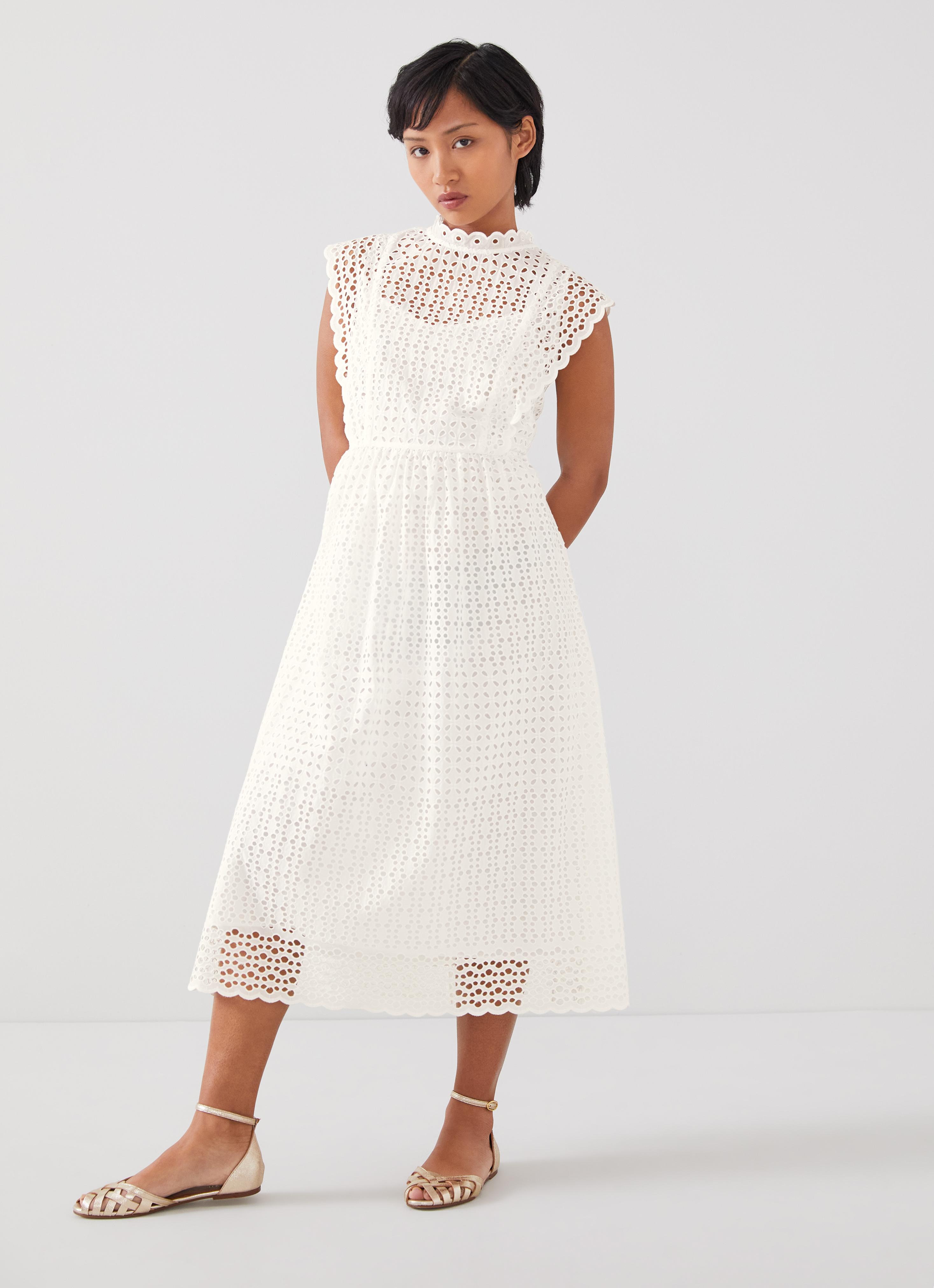 chinese dress ladies L.K. Bennett White Dr Tricia Dress UK 6