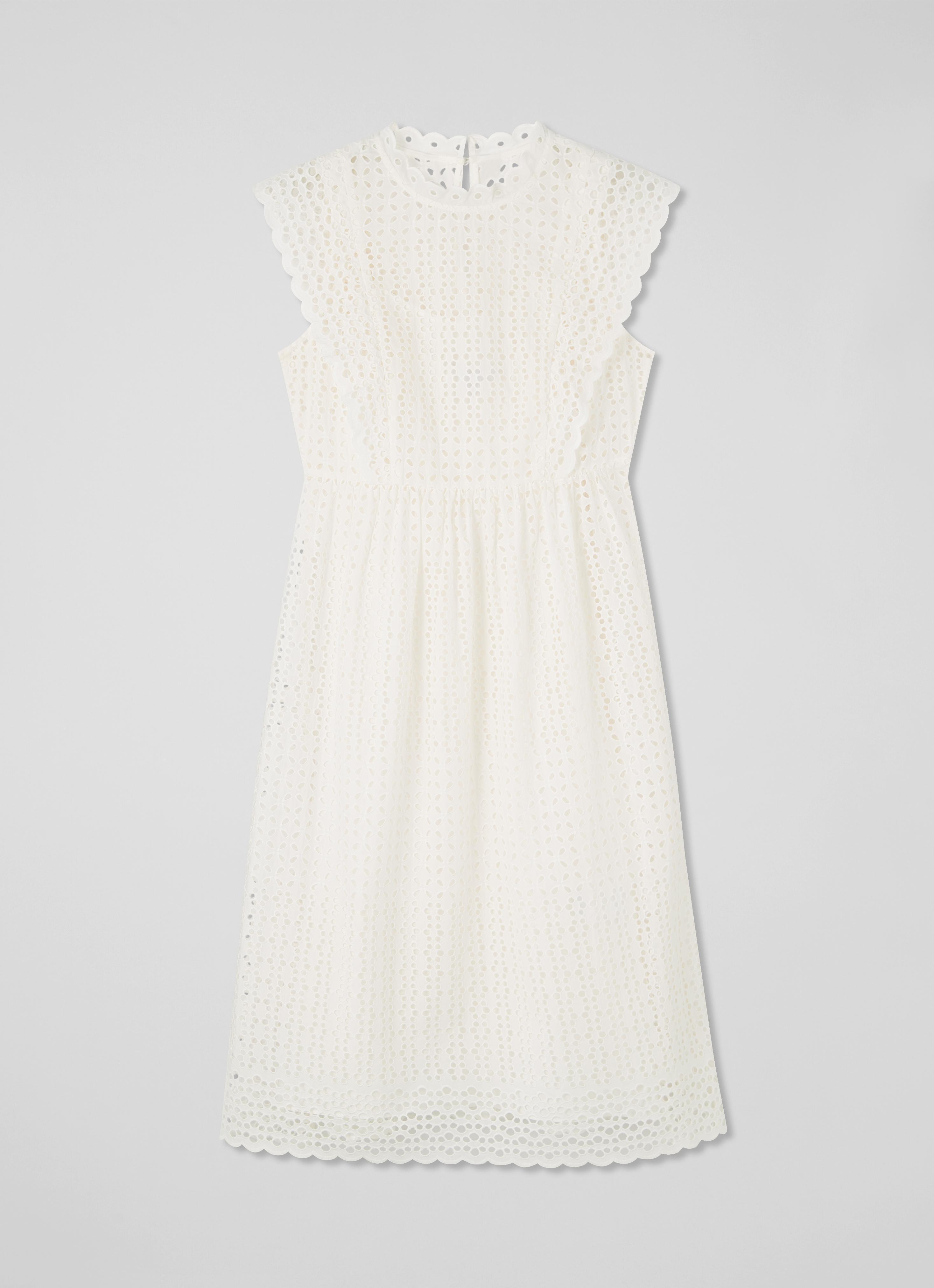 Laila Petite White Broderie Anglaise Sun Dress | Clothing | Sale |  Collections | L.K.Bennett, London