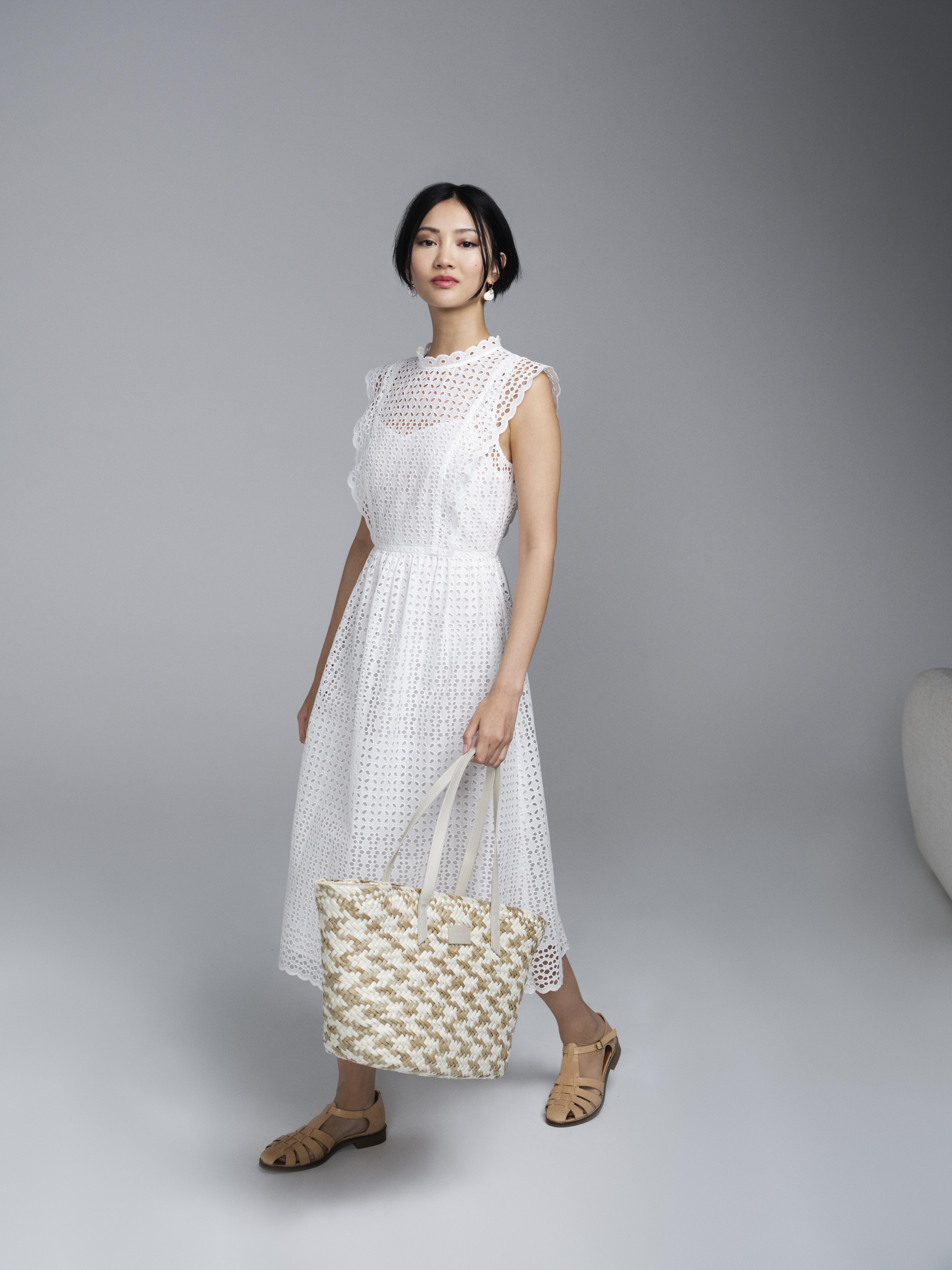 Laila White Broderie Anglaise Sun Dress Sale Collections