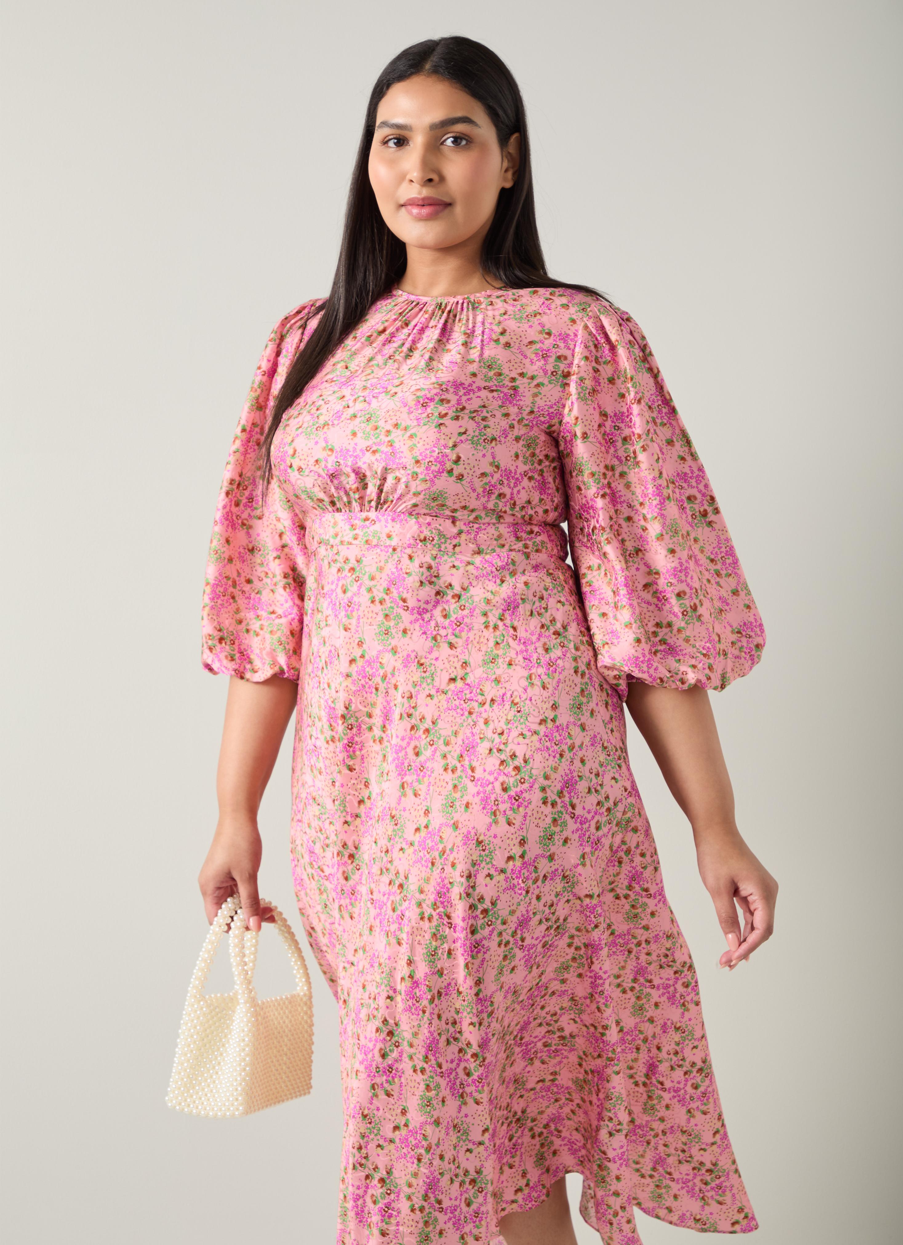 chinese dress ladies The Lia Dress in Noir Phlox, Size Xs main image 0