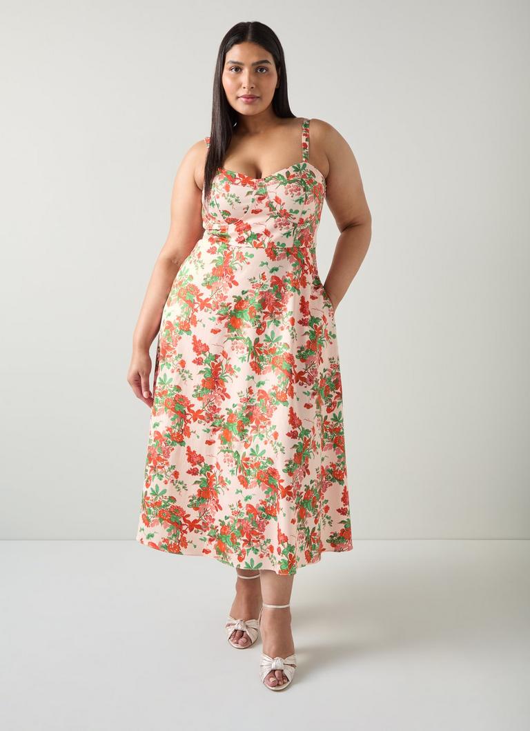 Lucy Neon Garden Organic Cotton Sun Dress The Archive Sale L.K.Bennett London