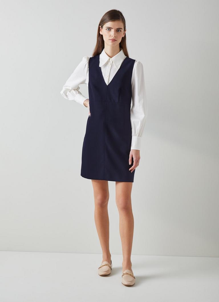 Mariner Navy Pinafore Dress with LENZING™ ECOVERO™ viscose