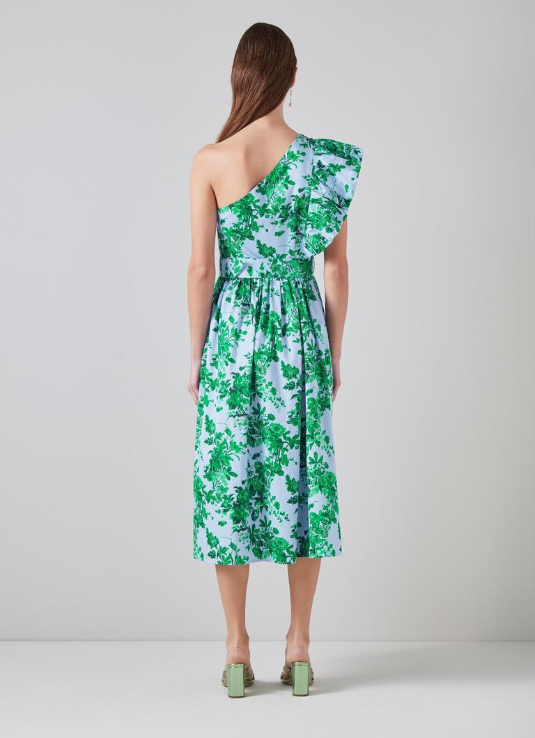 Gray one shoulder dress sale