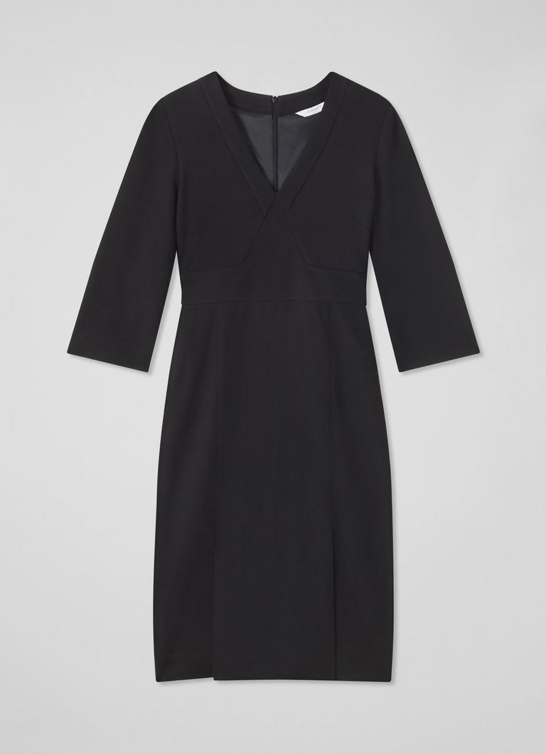 関税込【LK BENNETT】クレープドレス Sky Black Crepe Dress with LENZING™ ECOVERO™ viscose | Sale