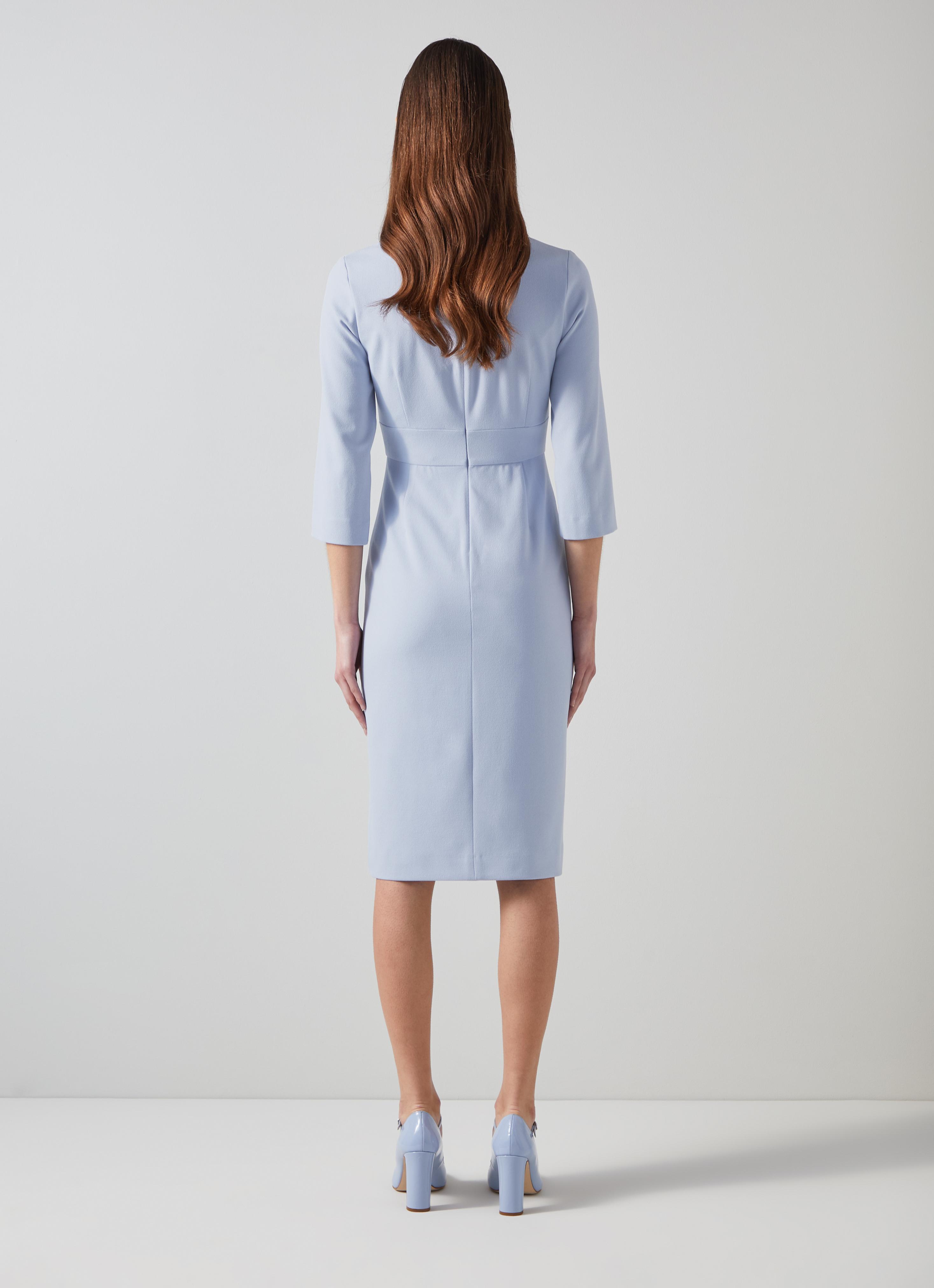 princess polly baby blue dress Xavy Baby Blue Off Shoulder Corset Midi Dress