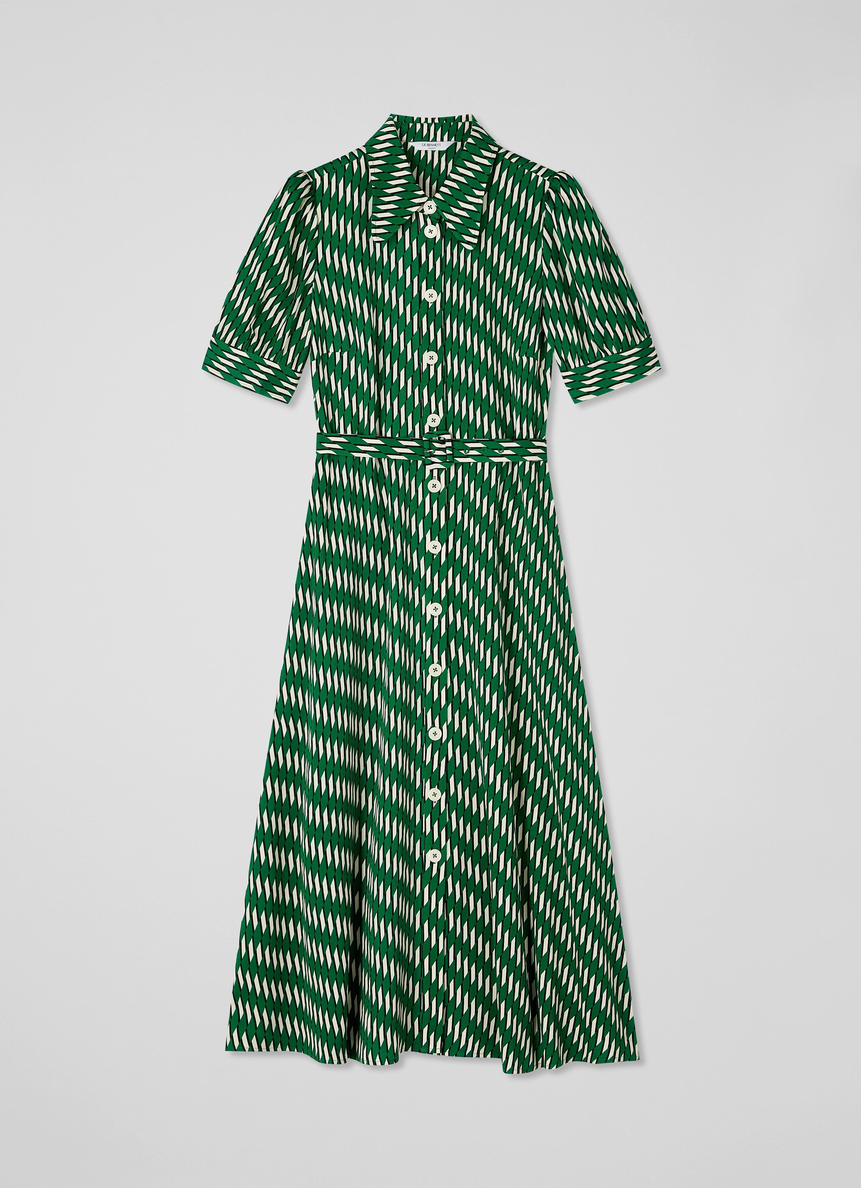 Valerie Green Modernist Print Shirt Dress | Clothing | Sale | Collections |  L.K.Bennett, London