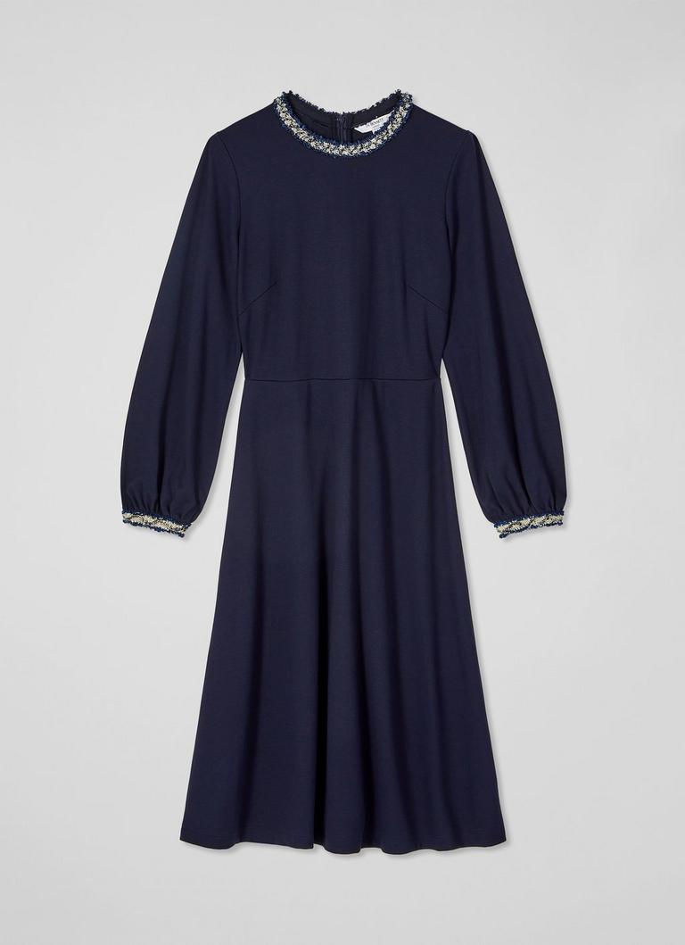 Yvonne Blue Dress with LENZING™ ECOVERO™ viscose | Clothing 