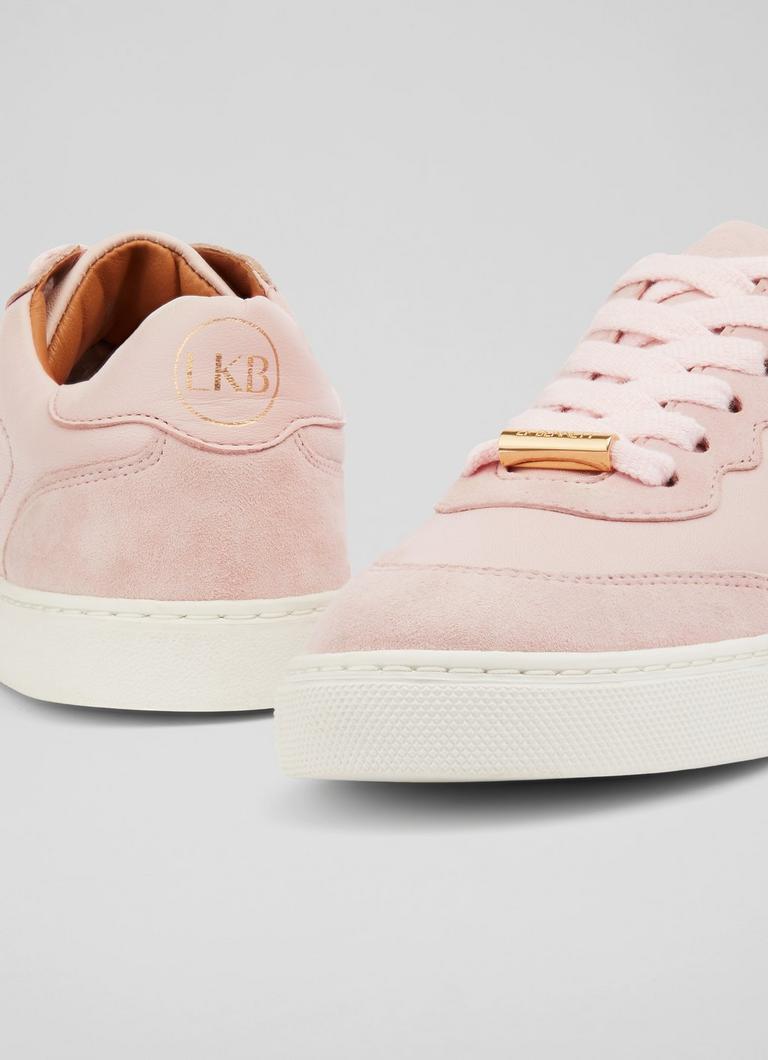 LKB Runner Dusty Pink Soft Leather Trainers LK Bennett