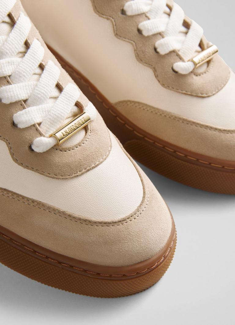 Cream suede trainers discount