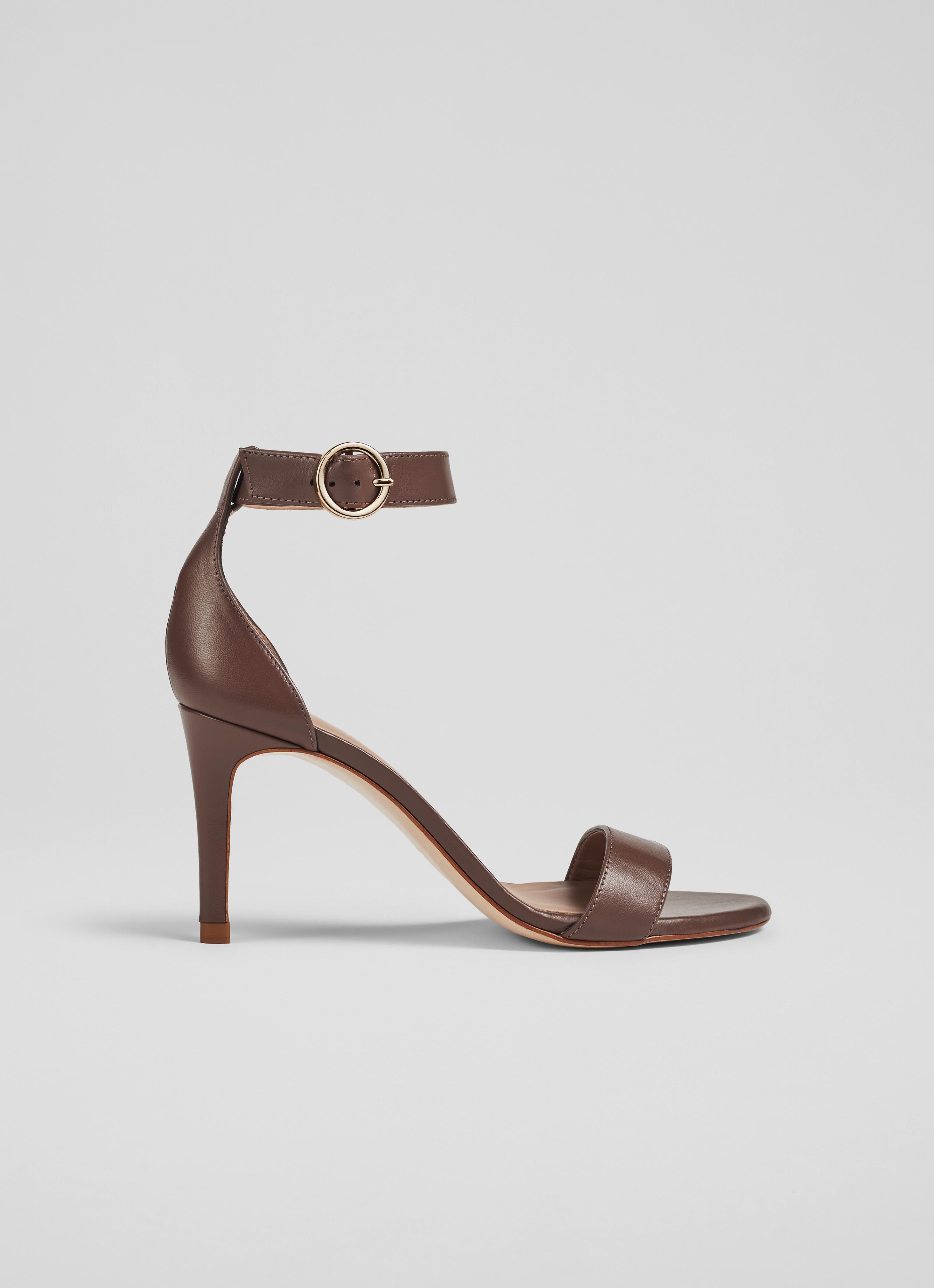 Cream Patent Strappy Stiletto Heel Sandals | New Look