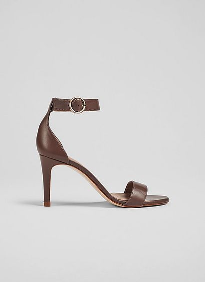 Ivy Nude 4 Leather Single Strap Sandals