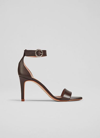 Ivy Nude 5 Leather Single Strap Sandals