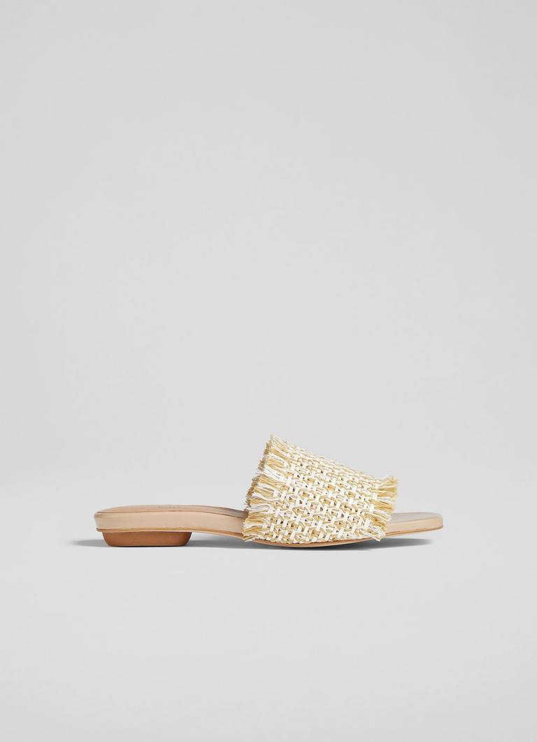 Natural flat sandals discount