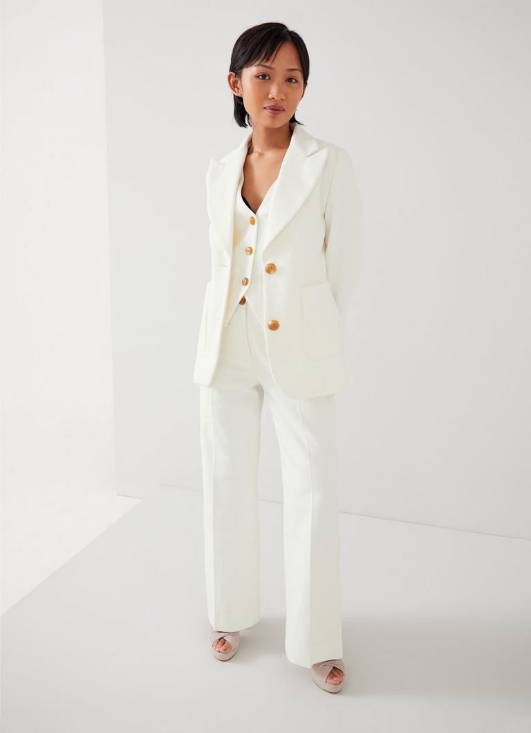 LK Bennett Avery Italian Linen-Cotton Jacket (Jackets,Blazers)