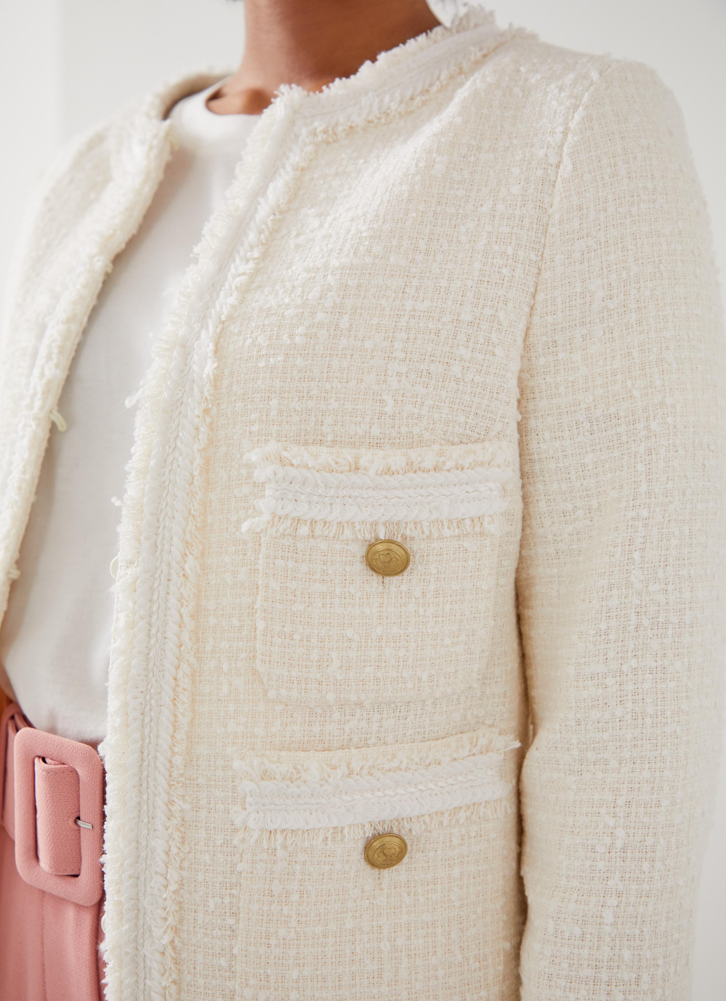 CARLA Tweed Jacket 白 サイズ2 CARLA Tweed Jacket 白 サイズ2 CARLA