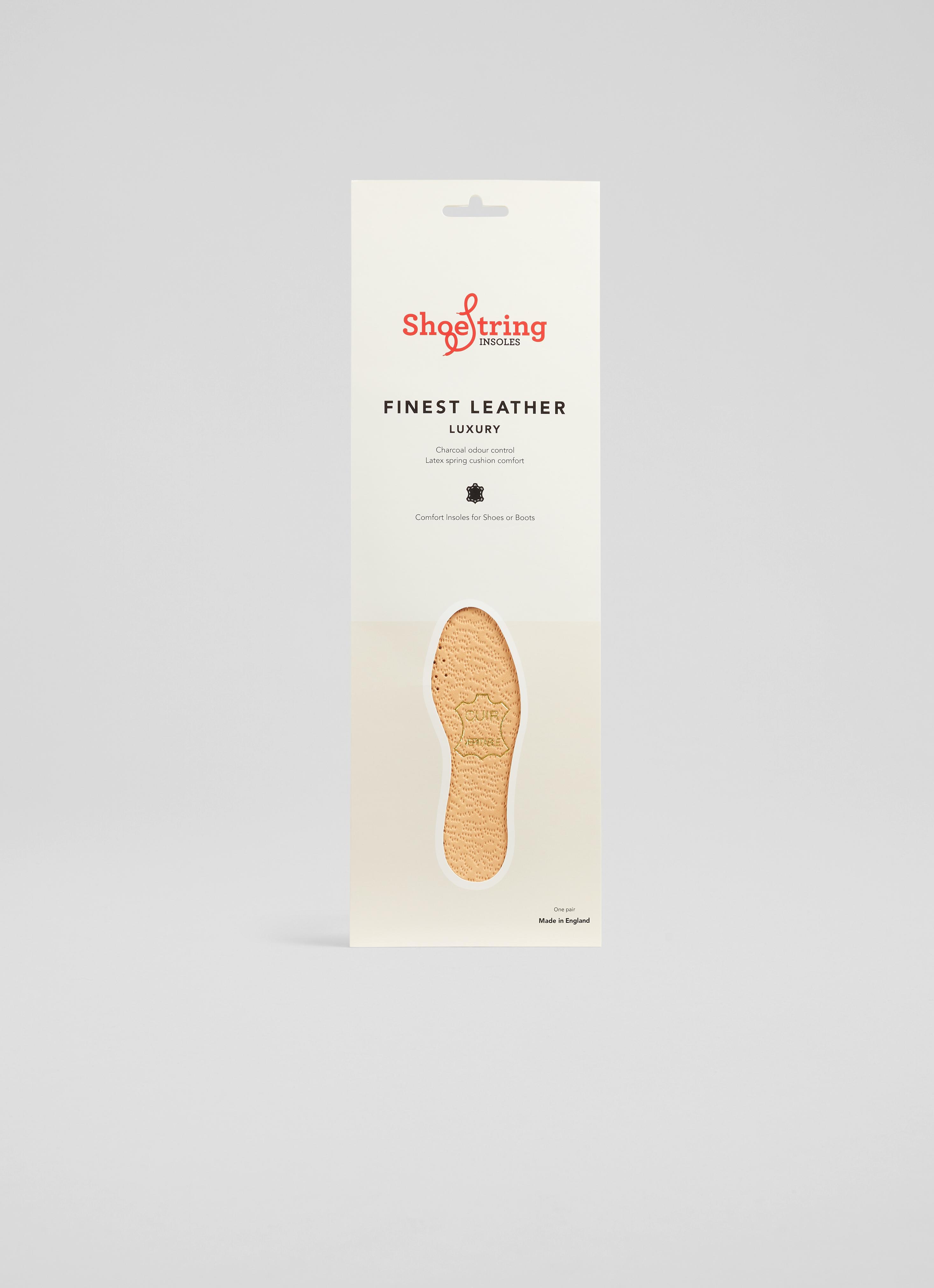 Full Size Leather Insoles Natural, Natural