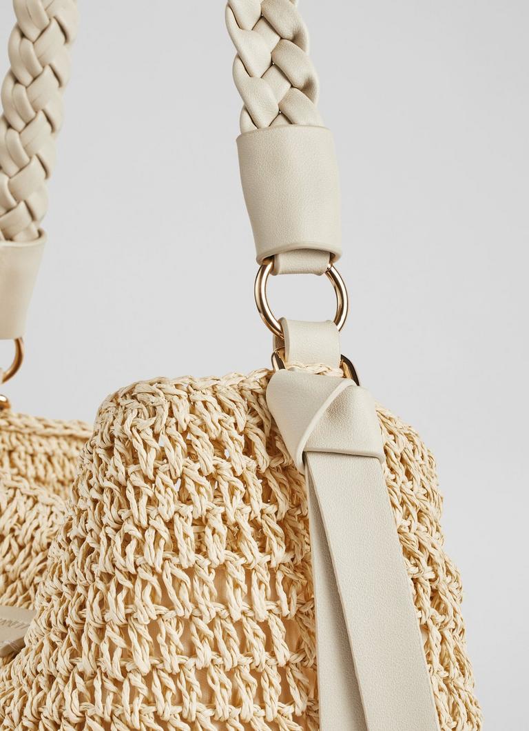 Lk bennett raffia bag sales