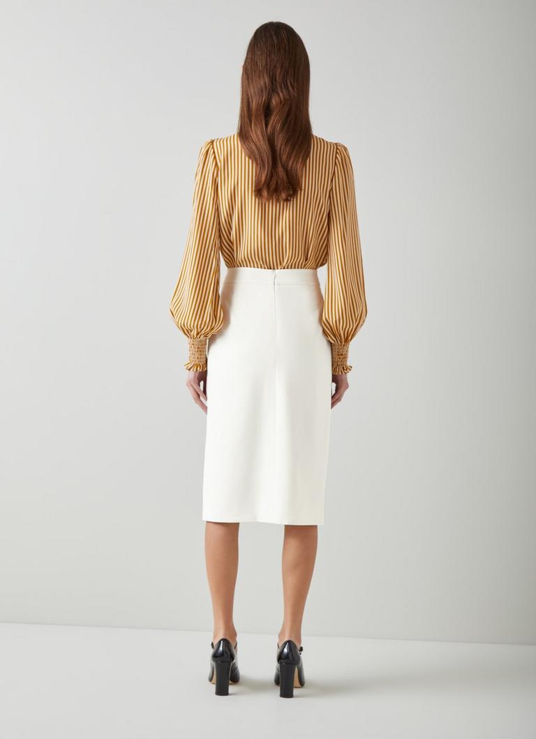 Cream pencil skirt clearance