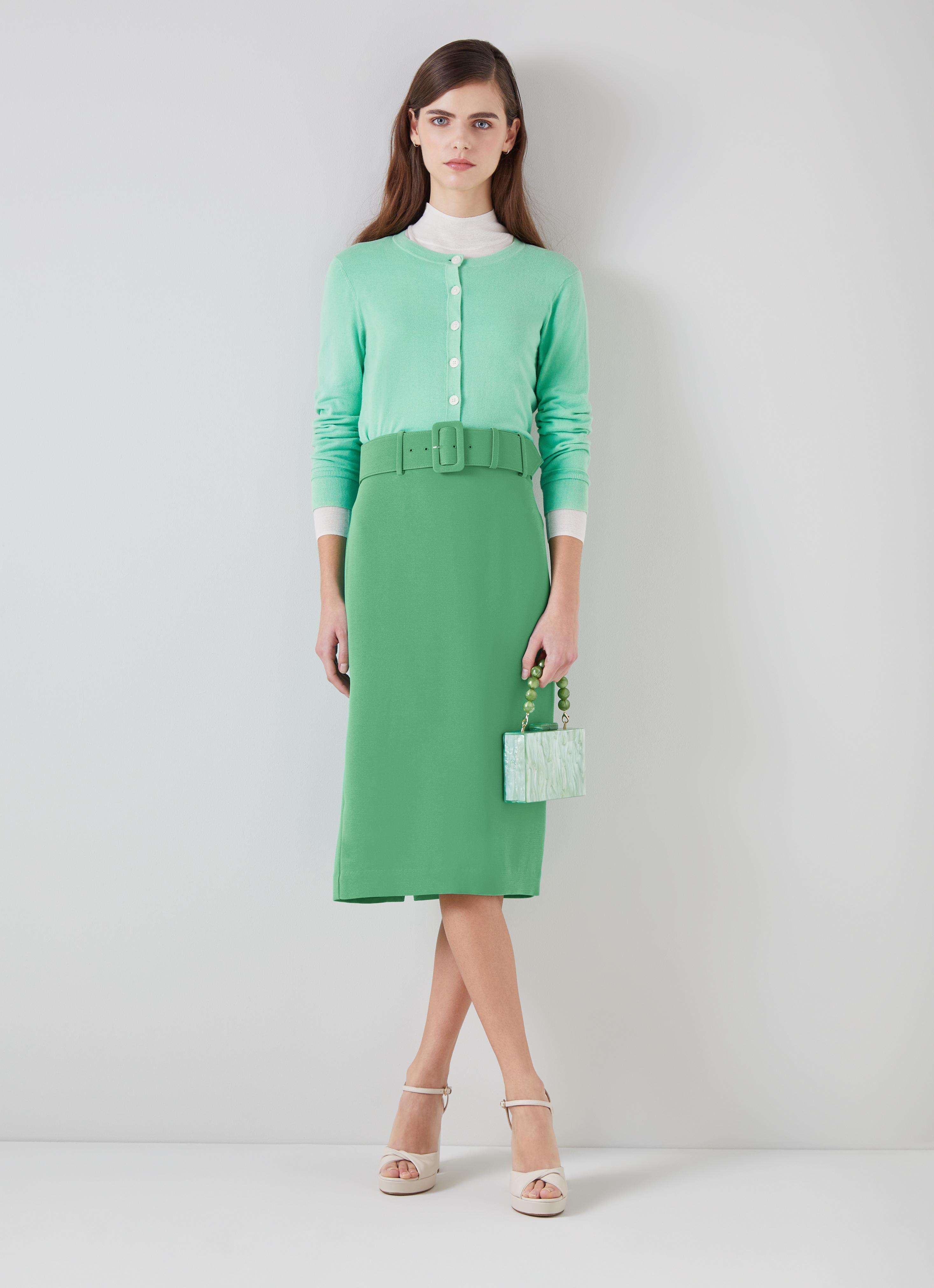 Tabitha Green Crepe Pencil Skirt