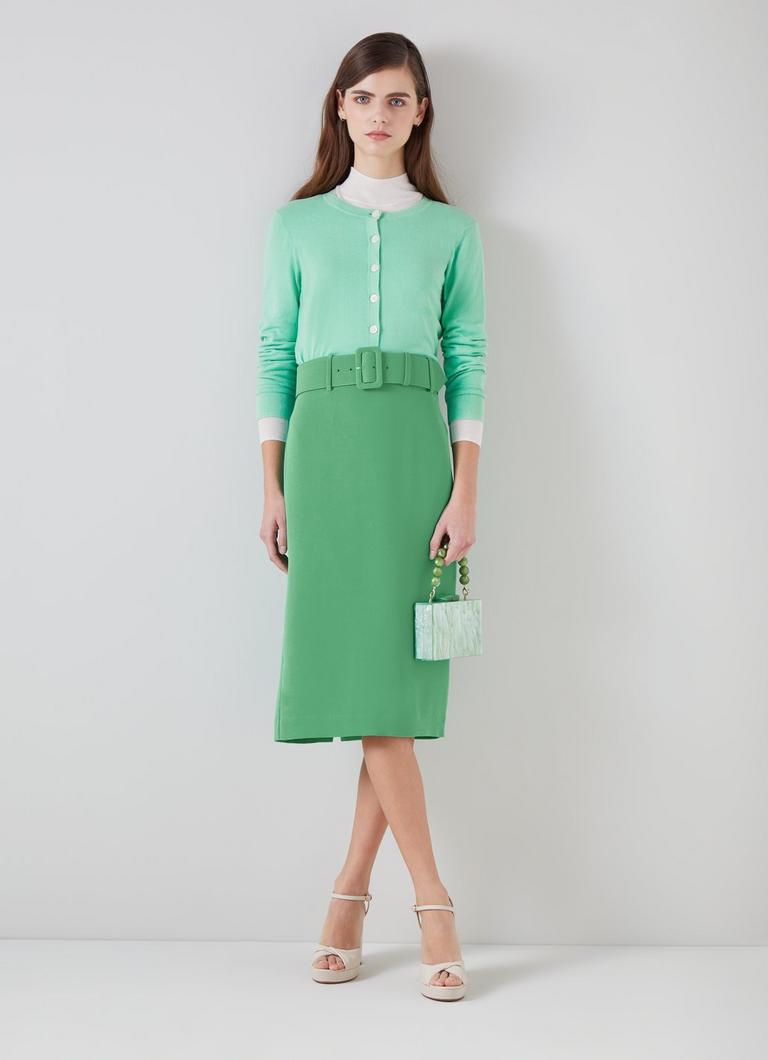 Tabitha Green Crepe Pencil Skirt