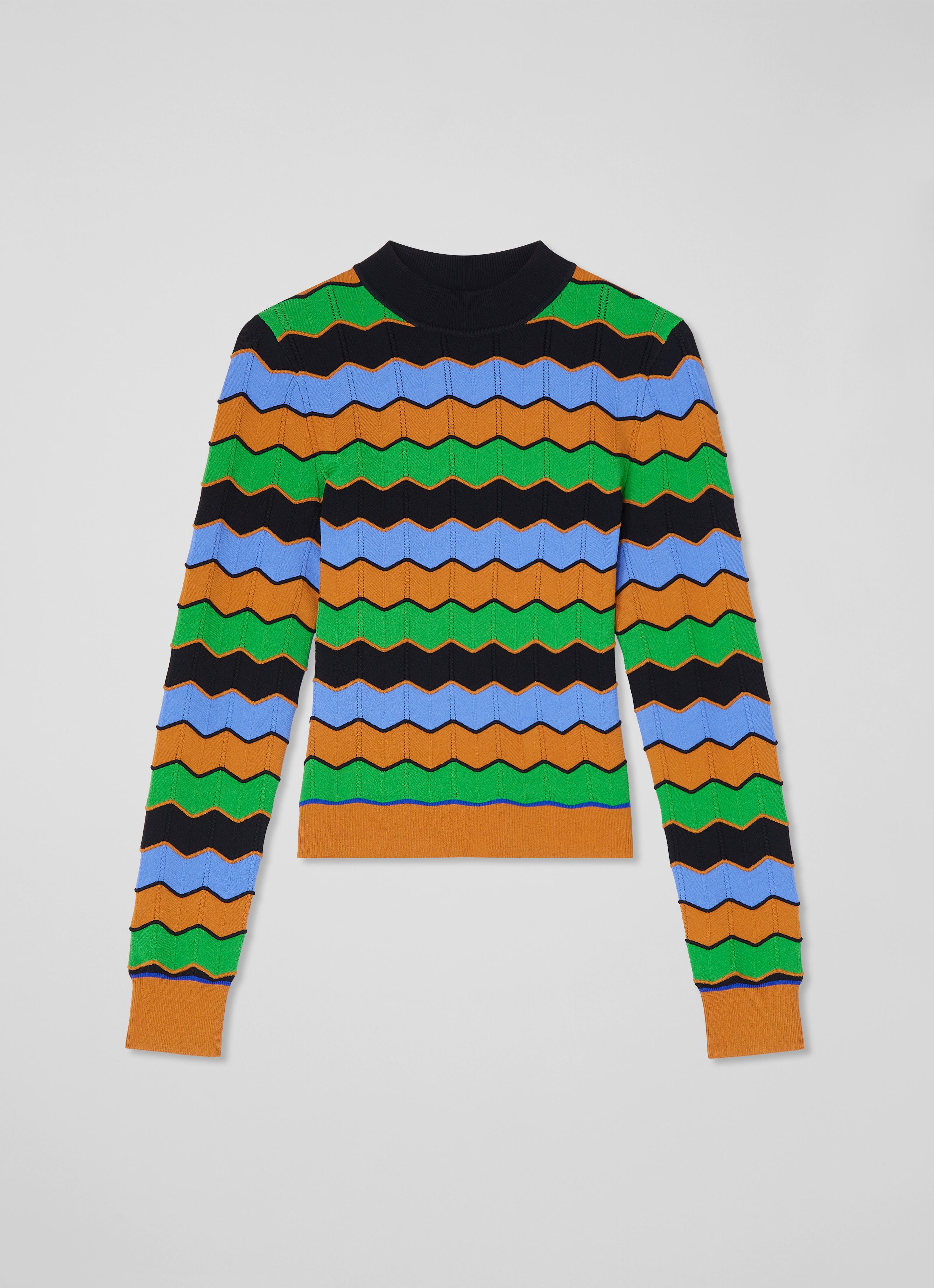 L'Appartement 【TWINS FLORENCE】VNECK KNIT Silk Cotton Crochet Cardigan with Metallic Zipper