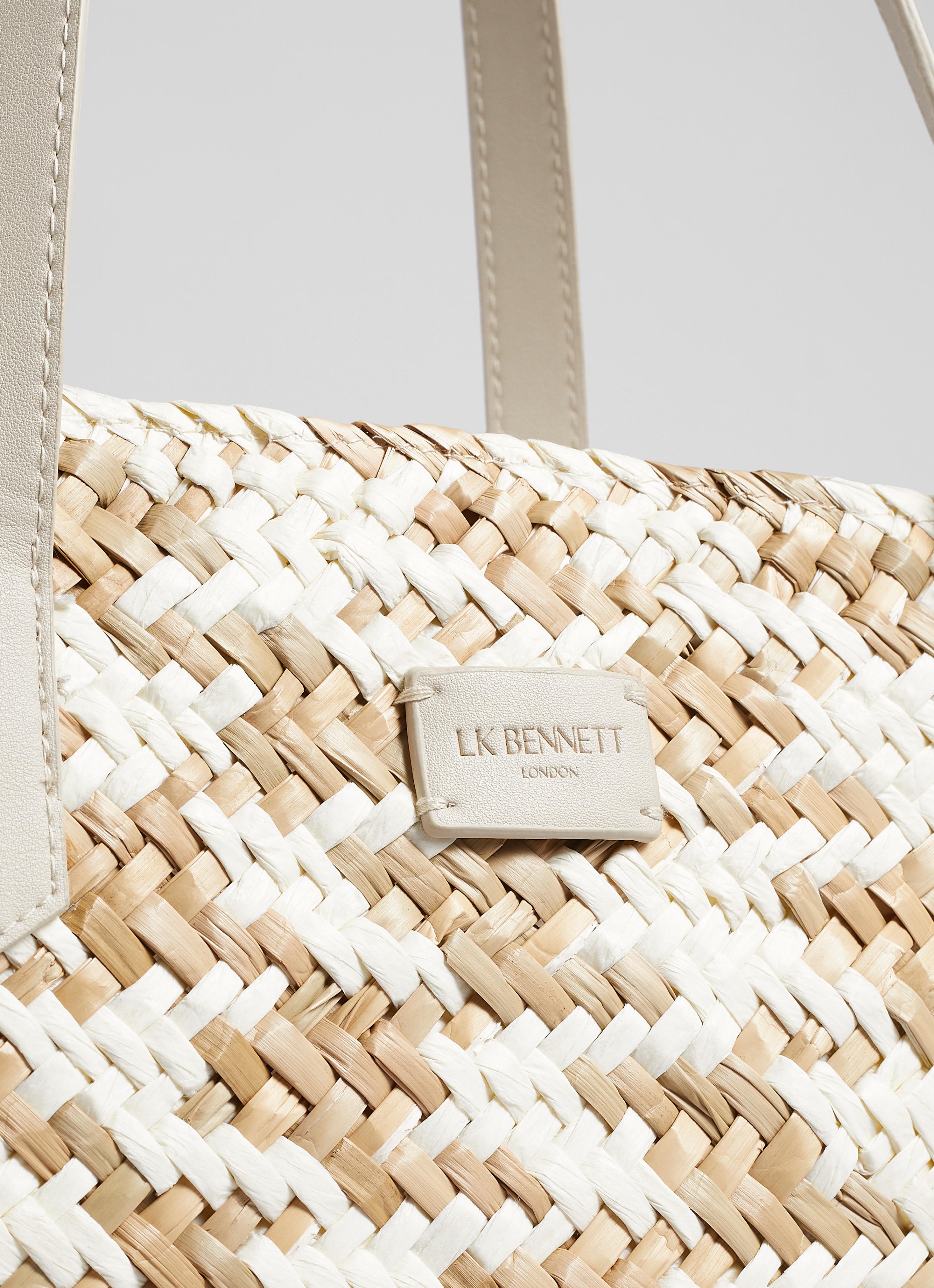 Sansa White And Natural Straw Basket Bag | Handbags | Sale