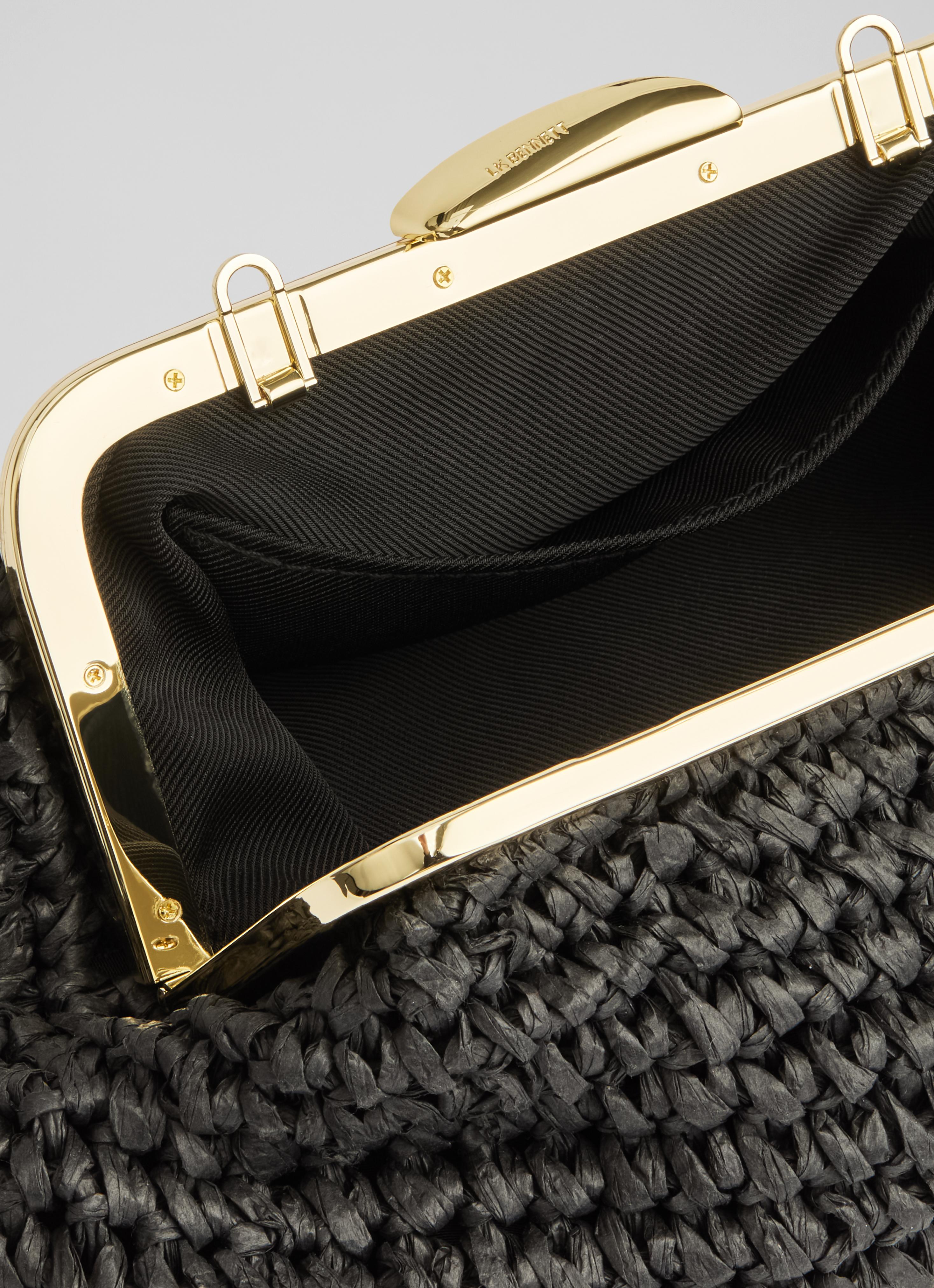 Alexa Black Paper Frame Clutch Bag Handbags New Arrivals