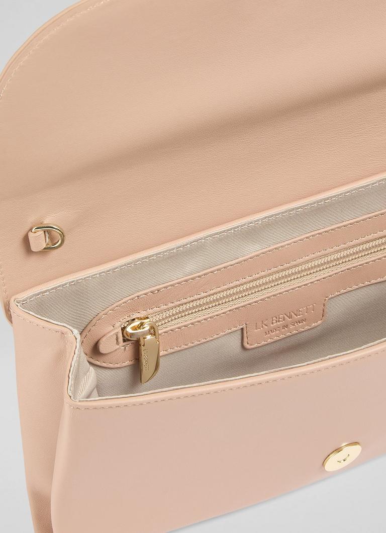 modamoda de - T125 - ital Schultertasche Fransen Wildleder, Farbe:Stone modamoda de - T125 - ital Schultertasche Fransen Wildleder, Farbe:Stone